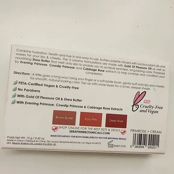 Primrose Cream Lip Cheek Cream Palette DEEP BLUSH SHADES NWT NEW GLAM BEAUTY - Picture 4 of 6